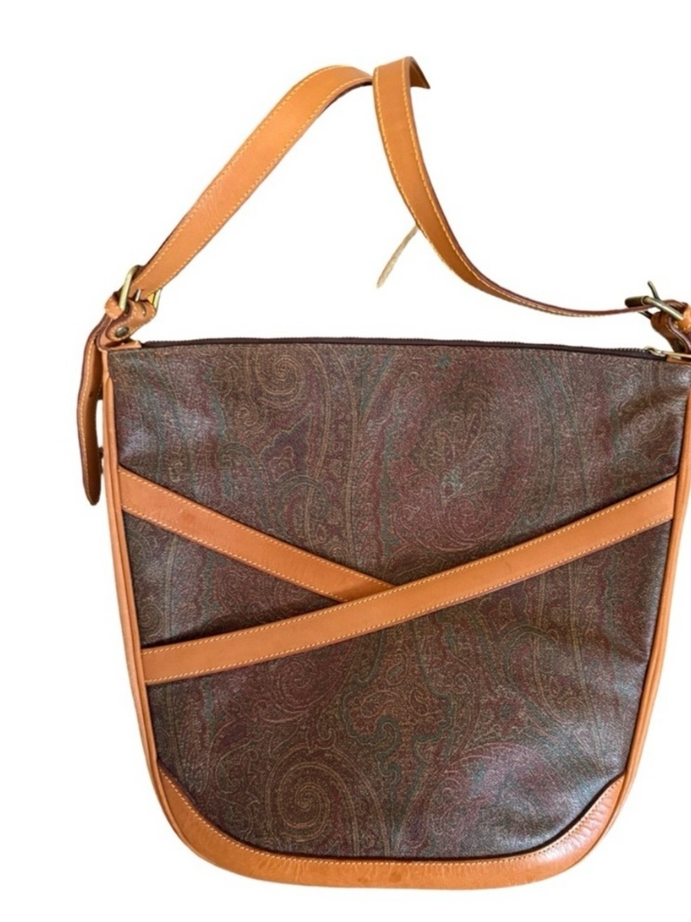 ETRO Vintage  Canvas Crossbody Hobo Bag